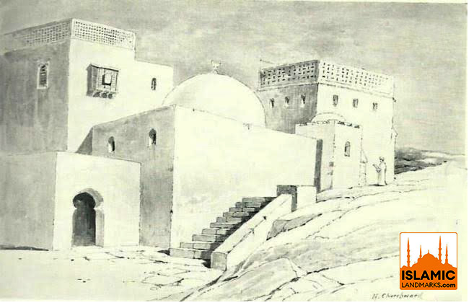 Эскиз дома, где родился Пророк Мухаммад ﷺ, после преобразования в мечеть
