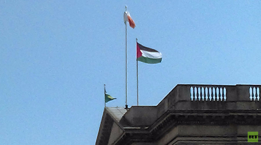 Над Дублином все таки взвился флаг Палестины